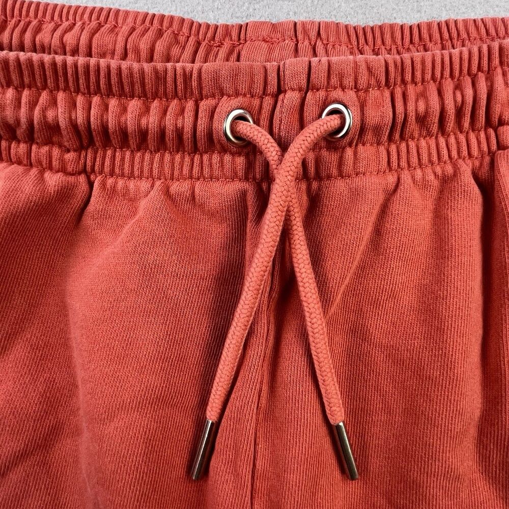 Lacoste Logo Sweat Shorts Mens M Orange Big Croc French Terry Athletic Pockets - Picture 5 of 14